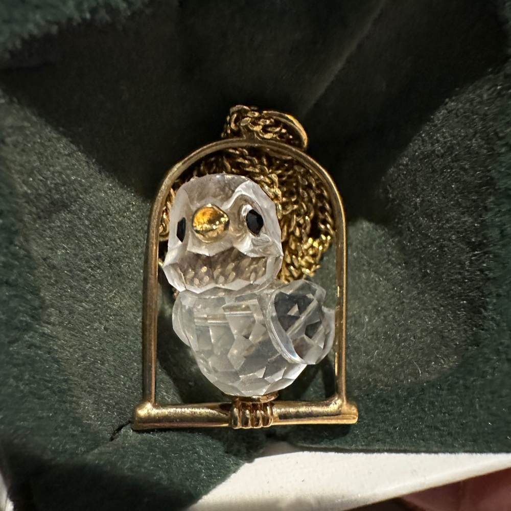 Swarovski Crystal Bird Necklace